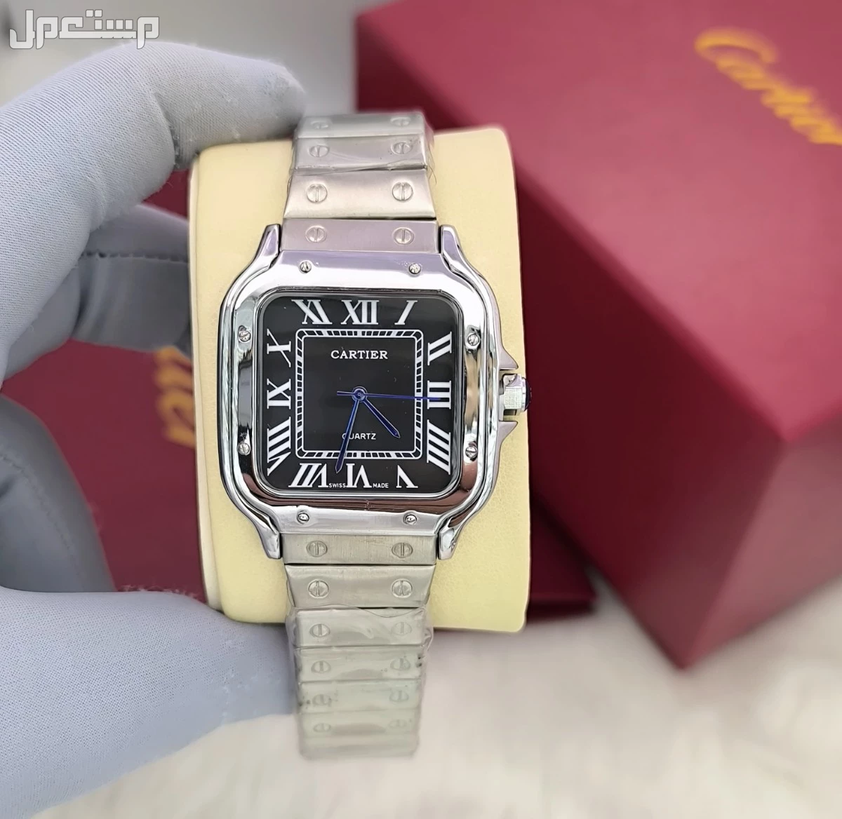 *جديدنا* *ساعه رجالي ماركة كارتير سانتوس*      *مع ملحقات الماركة علبه وكرت وكيس*  *السعر 180 ريال*