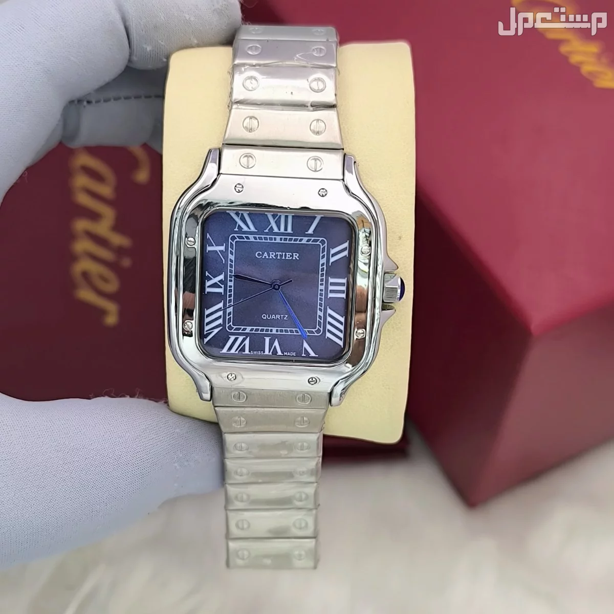 *جديدنا* *ساعه رجالي ماركة كارتير سانتوس*      *مع ملحقات الماركة علبه وكرت وكيس*  *السعر 180 ريال*