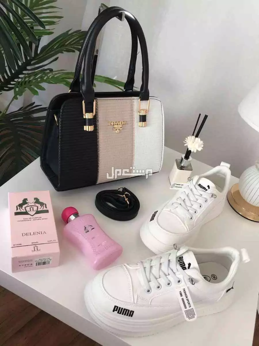 عرض شنطة برادا مع شوز وعطر ماركات درجة اولي