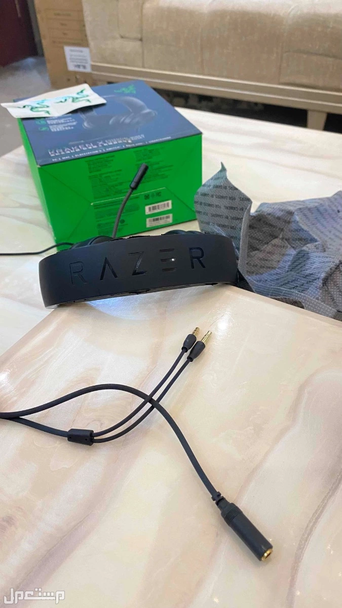 🎧 سماعة Razer Kraken X أصلية (نسخة Essential Wired)