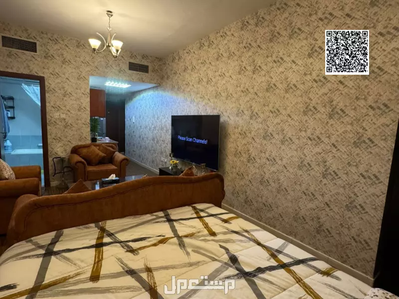 استديو فندقي مفروش بالكامل جاهز للاستثمار