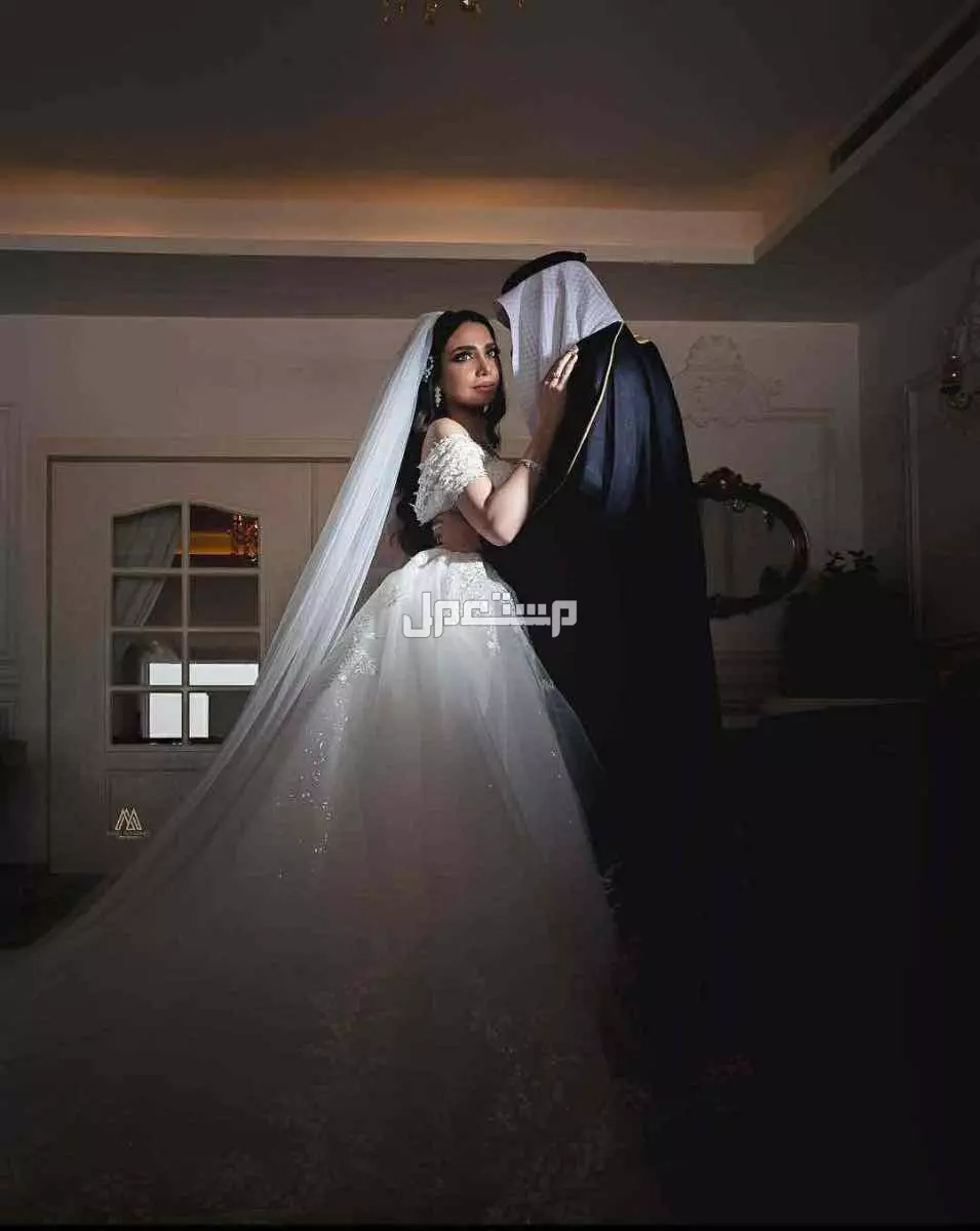 فستان زفاف مستعمل مره واحده فقط نظيف ومكوي
