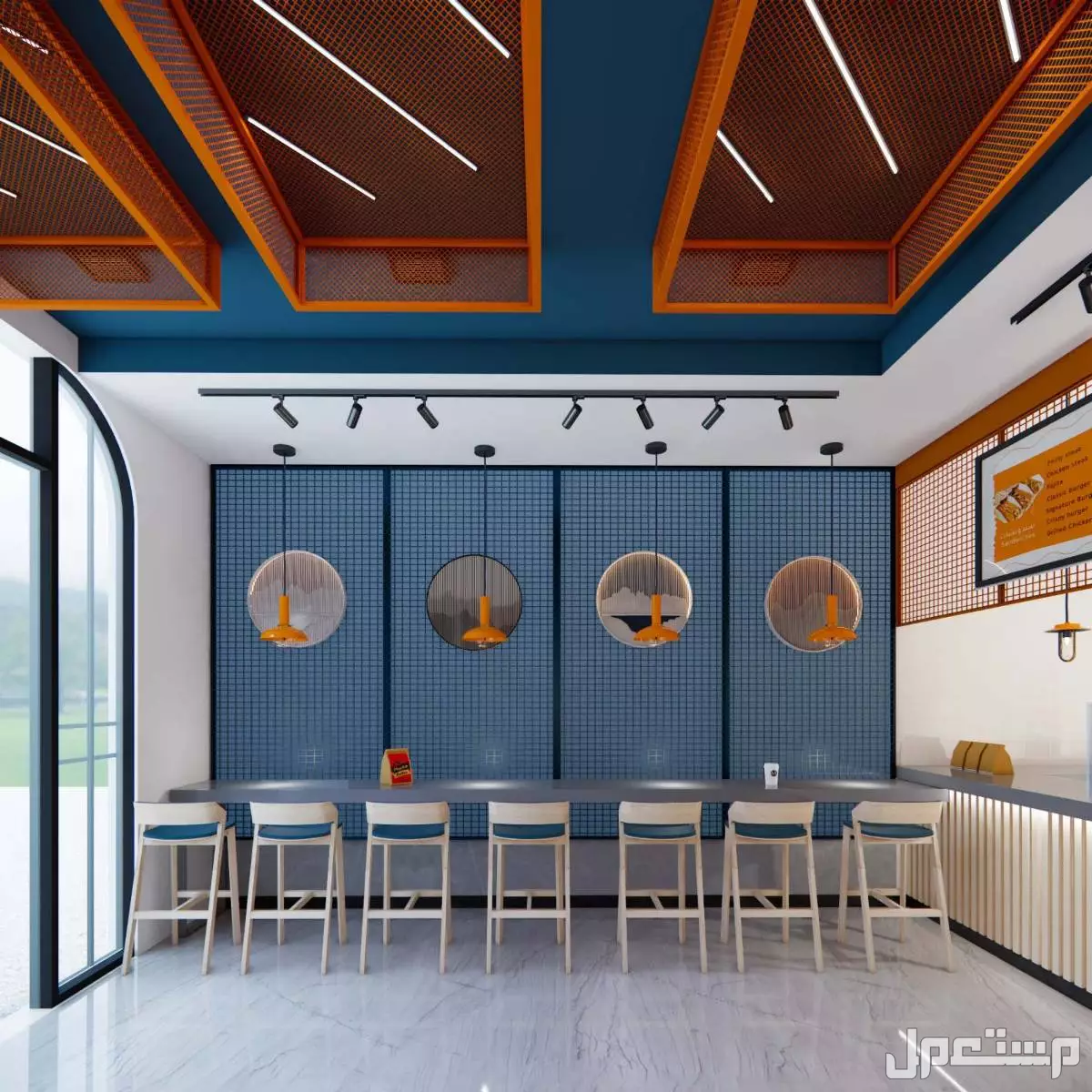 مقاولات تصميم وتنفيذ الكافيهات والمطاعم وجميع المحلات التجارية تسليم مفتاح