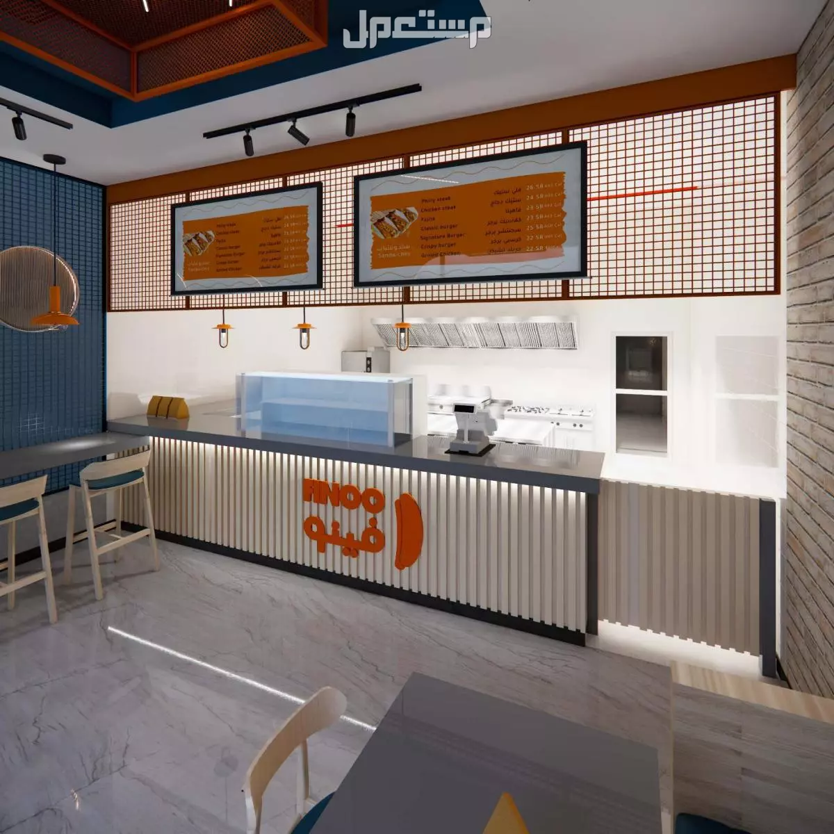 مقاولات تصميم وتنفيذ الكافيهات والمطاعم وجميع المحلات التجارية تسليم مفتاح