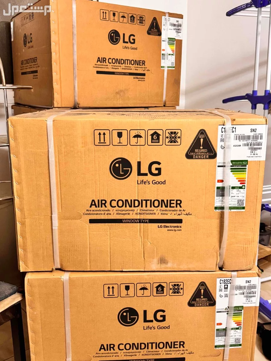 للبيع 5 مكيفات LG جديدة شباك موفرة للطاقة السعر ثابت