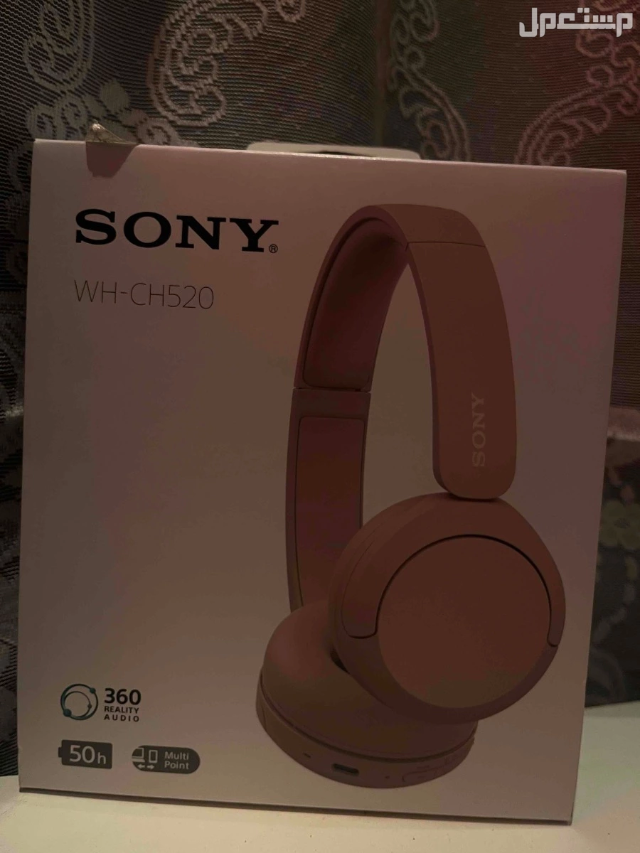 سماعة SONY WH-CH520 بلون بيج استخدام اقل  من شهر