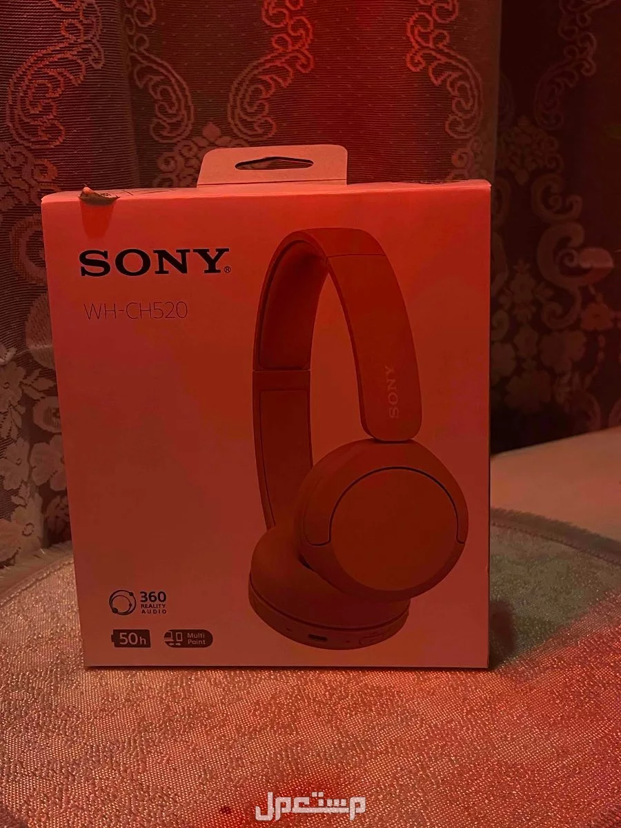 سماعة SONY WH-CH520 بلون بيج استخدام اقل  من شهر