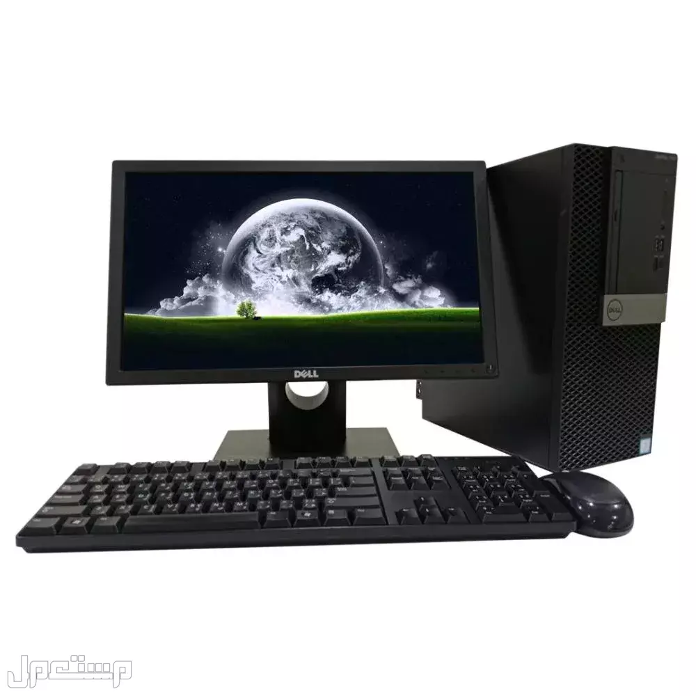 كمبيوتر ديل مكتبي مجدد إنتل كور i5 الجيل التاسع مع شاشة 23 انش + جميع الملحقات + واي فاي كمبيوتر ديل مكتبي مجدد إنتل كور i5 الجيل التاسع مع شاشة 23 انش + جميع الملحقات +