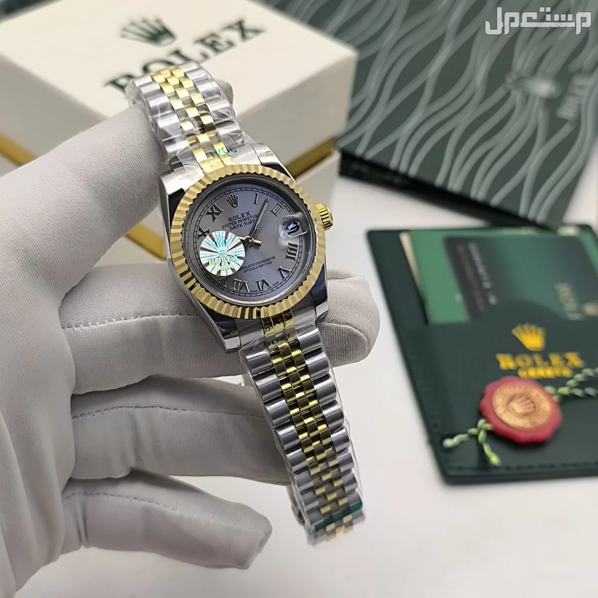 ساعة رولكس مقلد درجة أولى نسائي ورجالي