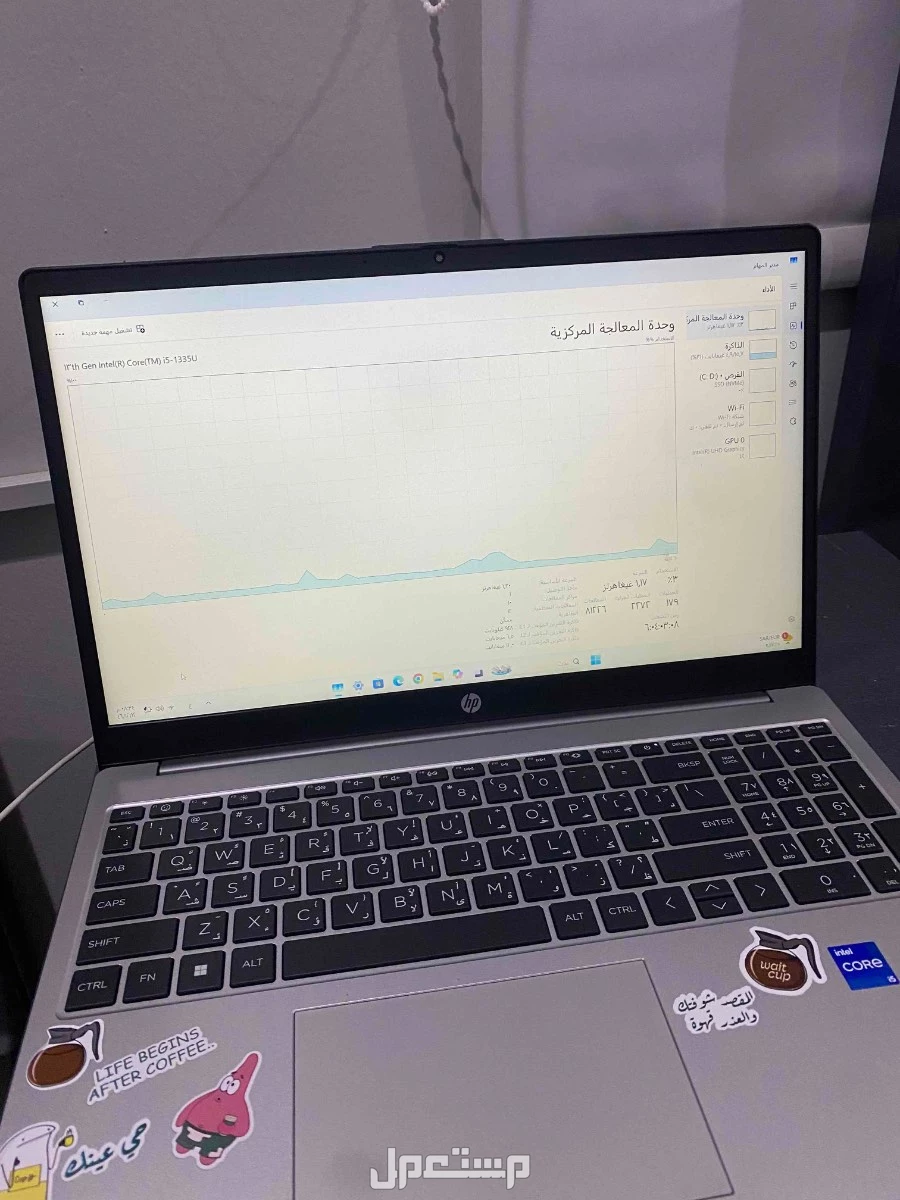 لابتوب اتش بي نظيف  ماركة إتش بي في جدة بسعر 2200 ريال سعودي