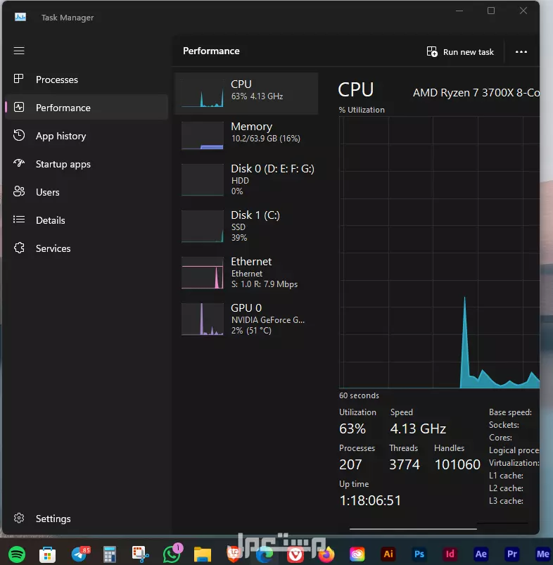 جهاز بي سي جيمنج احترافي RYZEN 7 3700X في المدينة المنورة
