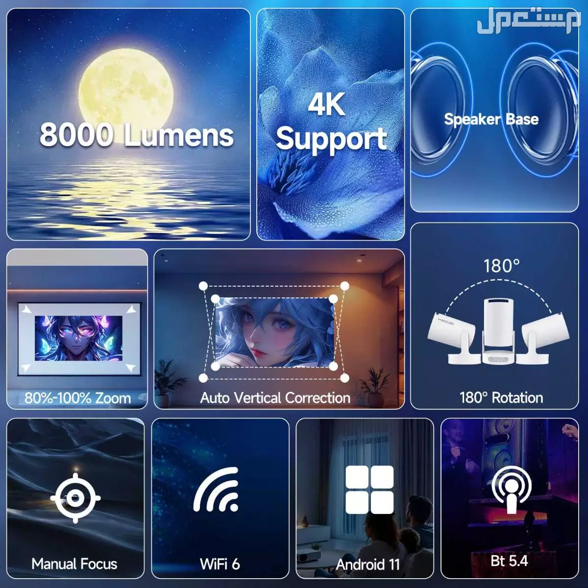 بروجكتر من شركه اندرويد جديد بسعر 198