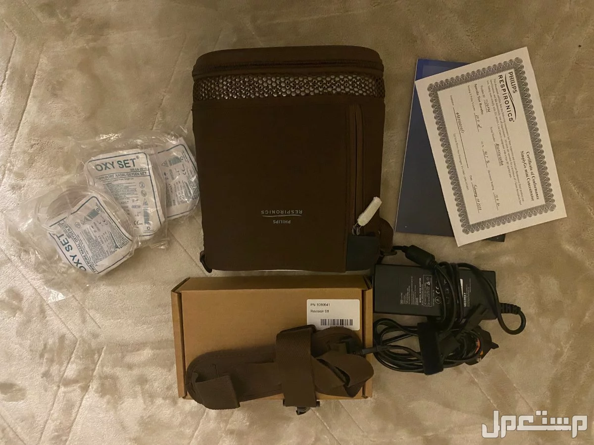 للبيع ( شبه الجديد ) جهاز توليد أكسجين محمول 2 لتر من شركة PHILIPS SIMPLYGO MINI