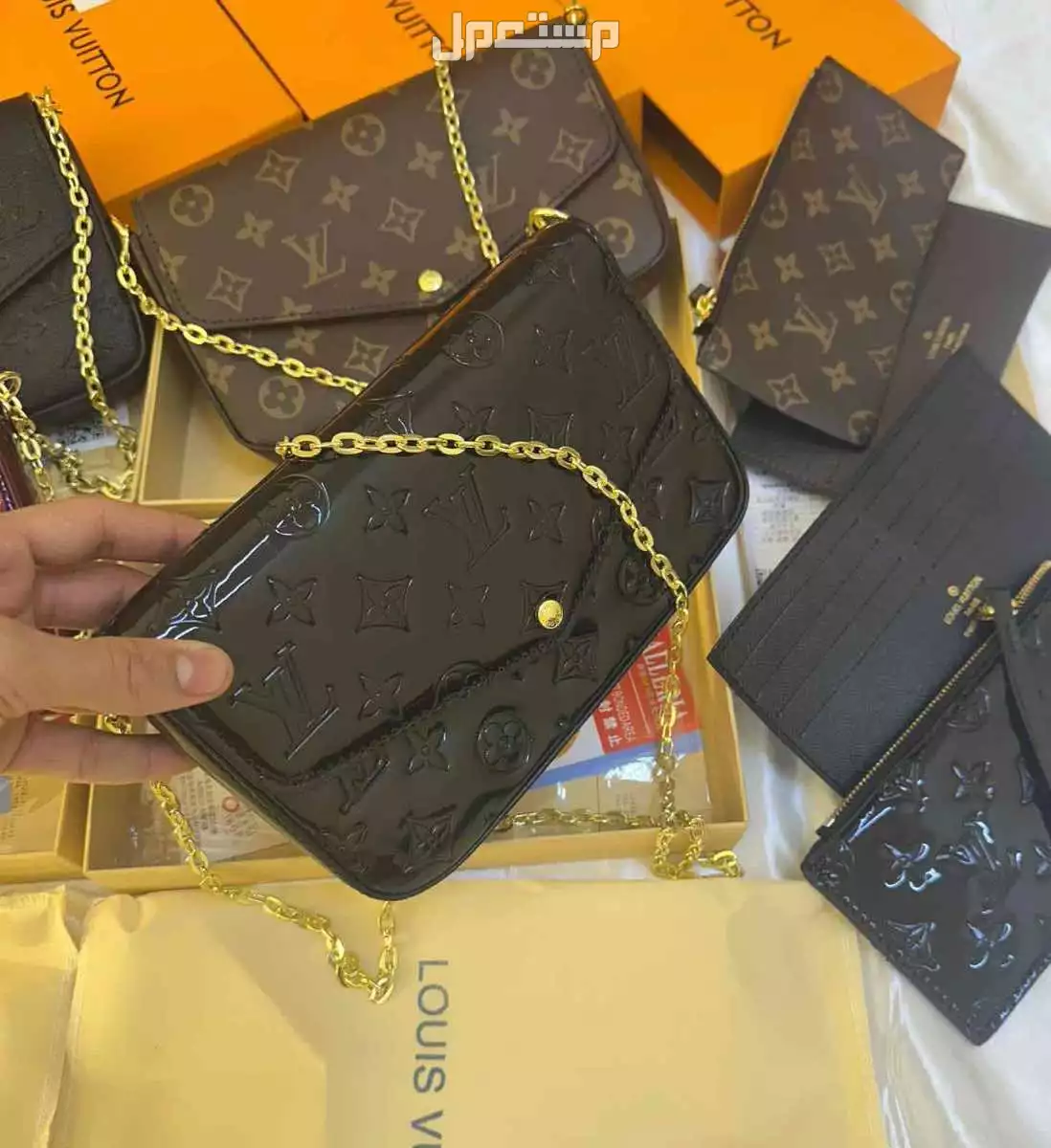 شنط ماركة لويس فيتون ماستر كوالتي مع البكس
