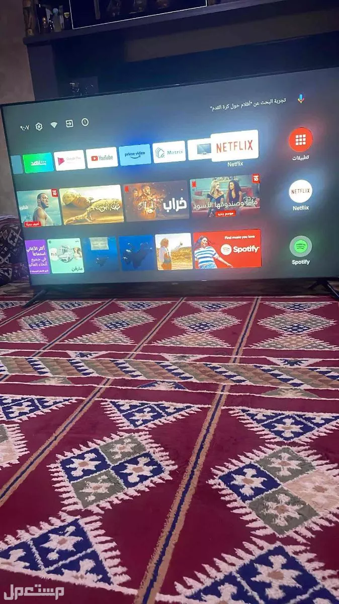 تلفزيون جديد للبيع سمارت 65 بوصه