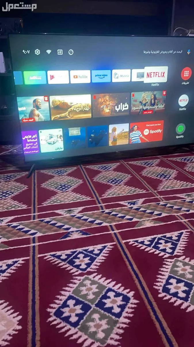 تلفزيون جديد للبيع سمارت 65 بوصه
