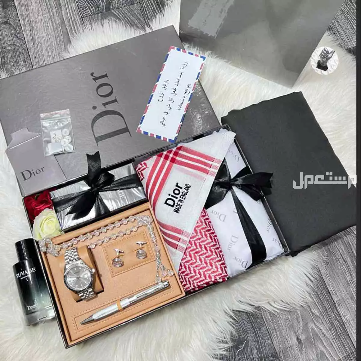 بكس رجالي ديور متكامل مع تغليف فخم