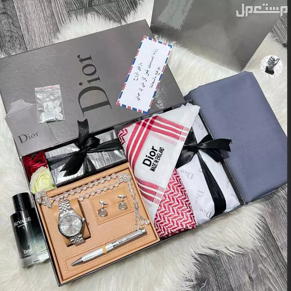 بكس رجالي ديور متكامل مع تغليف فخم