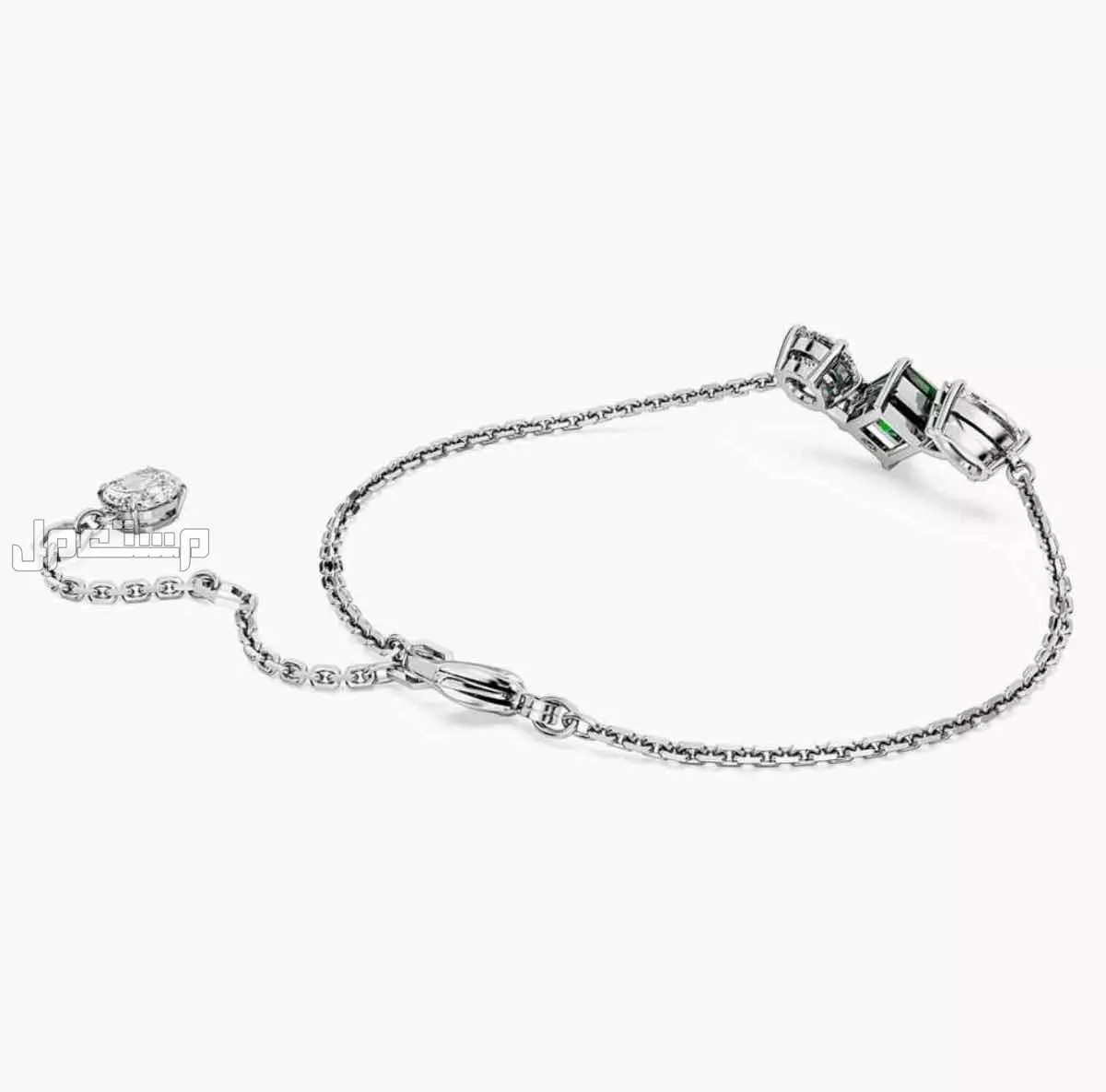 للبيع - خاتم وسوار  مجموعة Swarovski Millenia باللون الأخضر (Emerald Green)