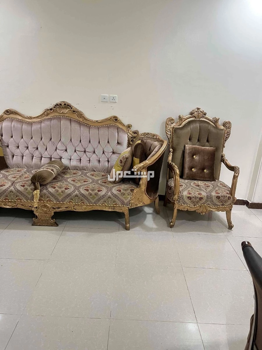 كنب صالة ادمياطي مصري في الدمام بسعر 1650 ريال سعودي