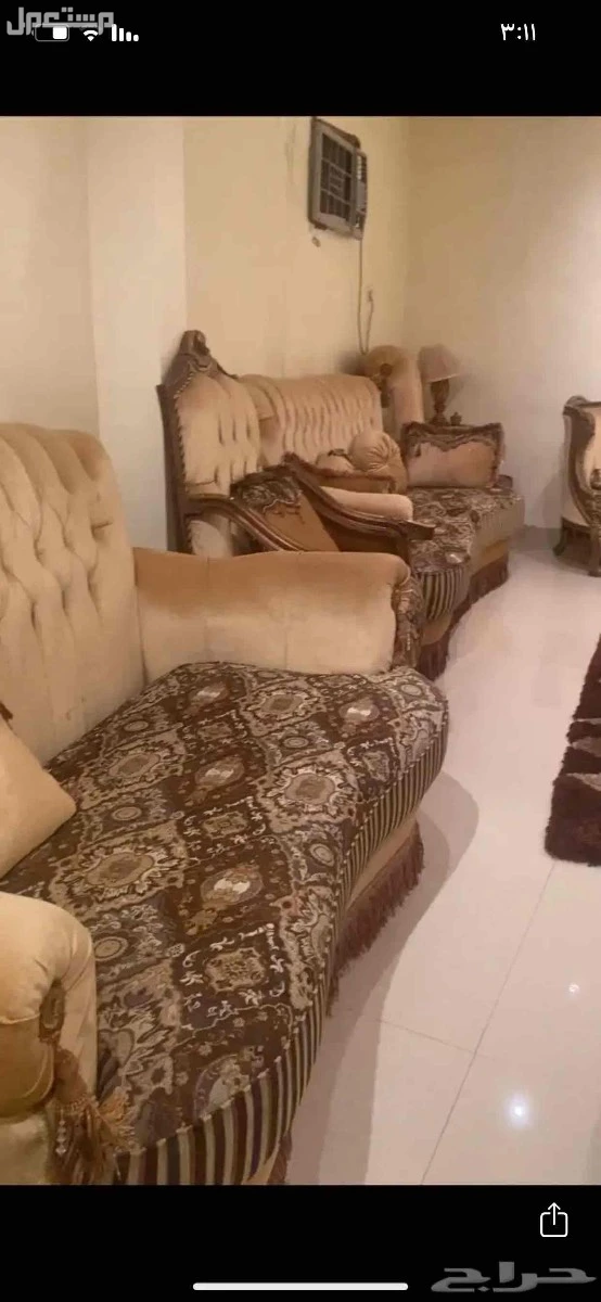 للبيع كنب مع الطاولات والفرش  في صامطة بسعر 2500 ريال سعودي