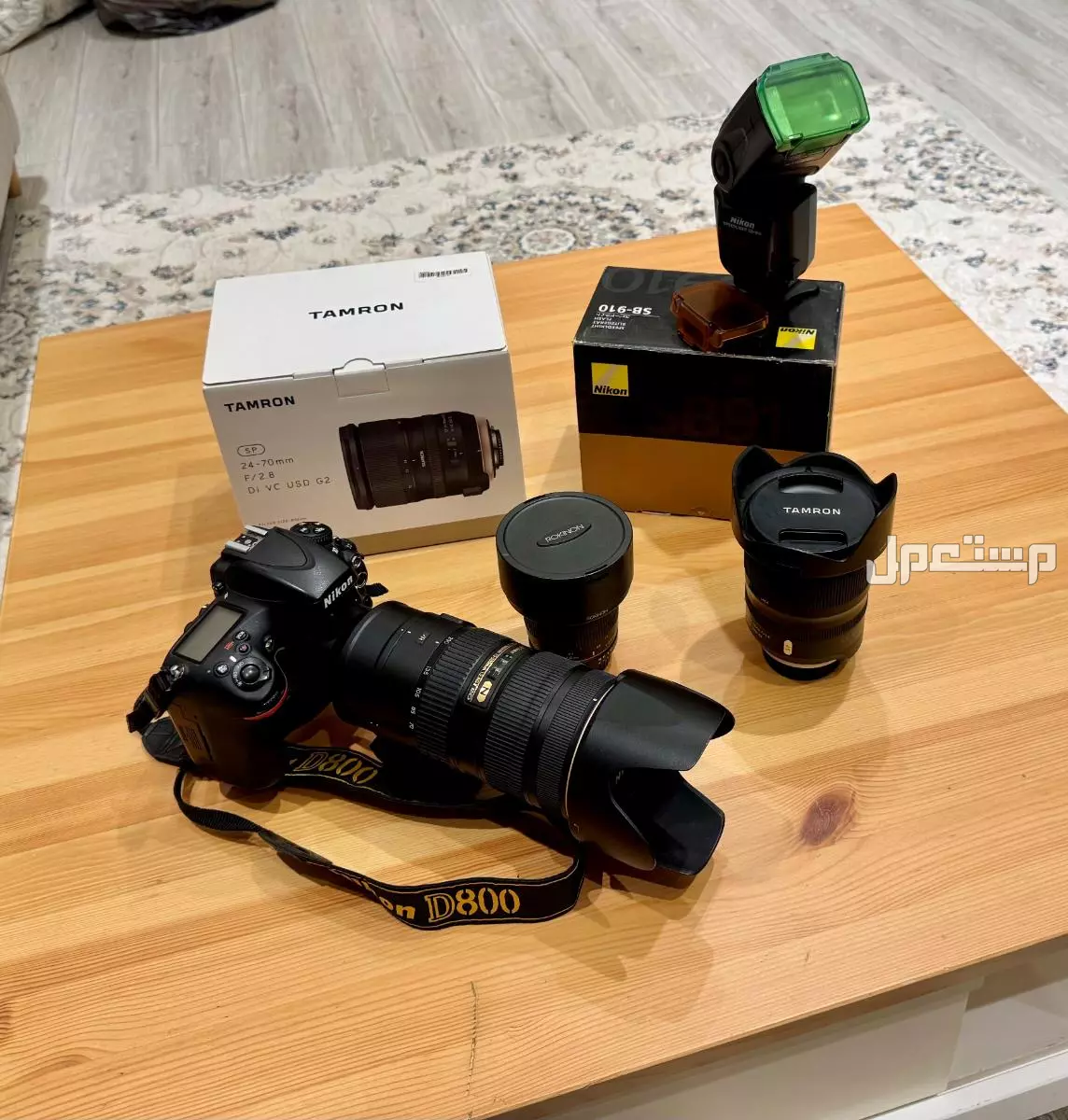 عدة تصوير احترافية كاملة Nikon D800 مع عدسات وفلاش في مكة المكرمة بسعر 7 آلاف ريال سعودي