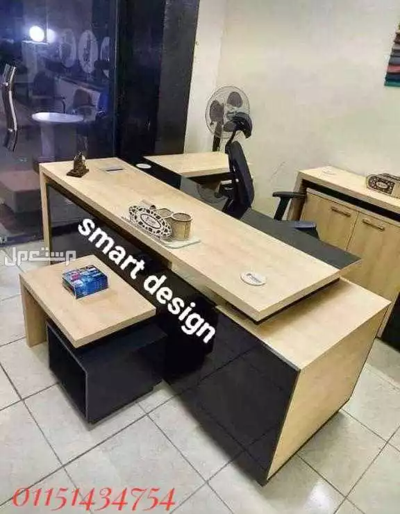 مكتب اكليريك خشب Mdf متاح تنفيذ جميع المقاسات والالوان