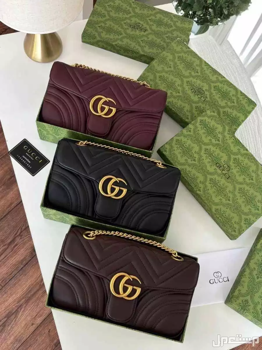 شنط ماركة قوتشي ماستر كوالتي حجمين