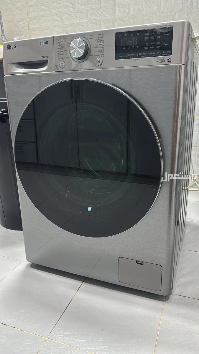 غسالة ملابس LG 10.5 kg جديدة بالكرتون والفاتورة  سبب البيع \ عدم الحاجة في الرياض بسعر 3 آلاف ريال سعودي