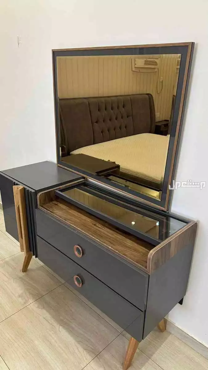 تسريحه  2 كومدينة سرير سرير 200*200 بدون الاسفنج
