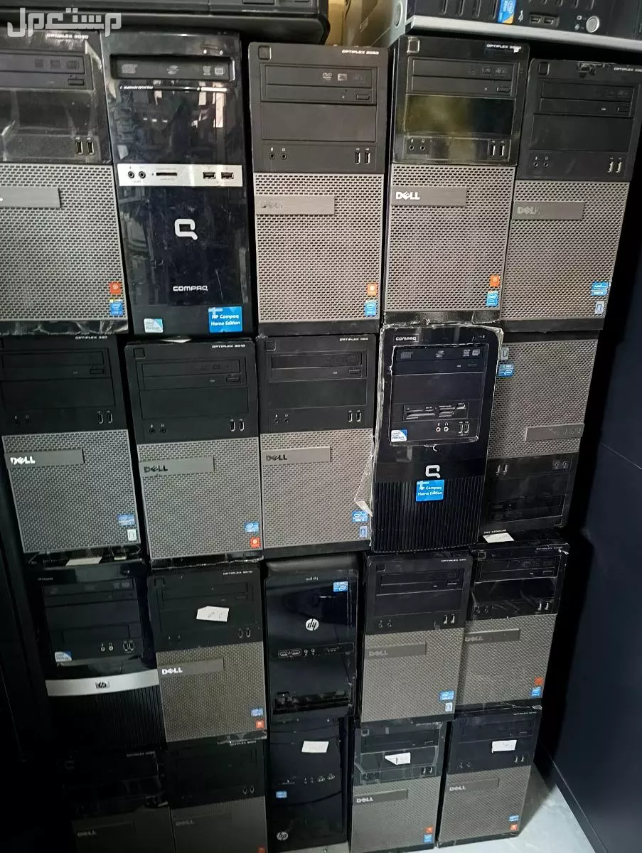 للبيع أجهزة كمبيوتر مكتبي مع الشاشة Dell & HP