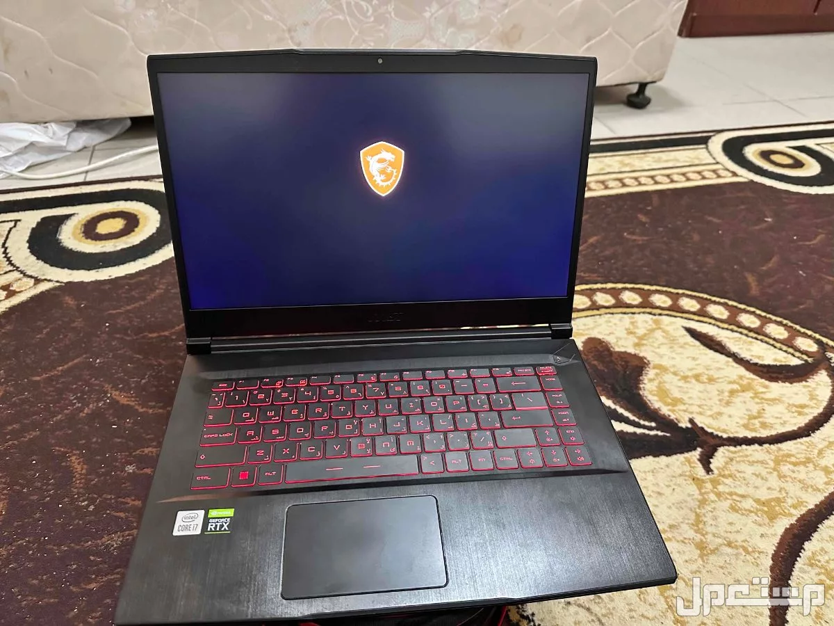 لابتوب MSI G63 THIN 10UC بسعر 2200 ريال سعودي مع شنطة وماوس وحامل