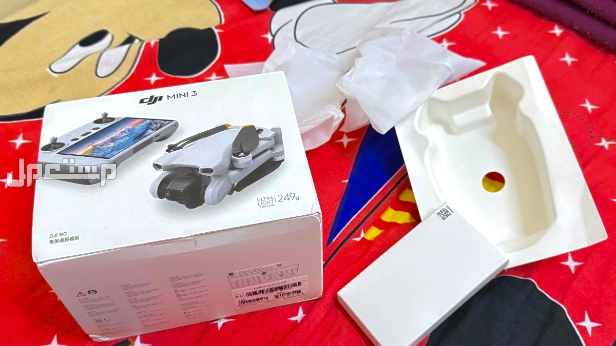 للبيع طيارة درون DJI MINI 3 جديدة بسعر 2500 ريال