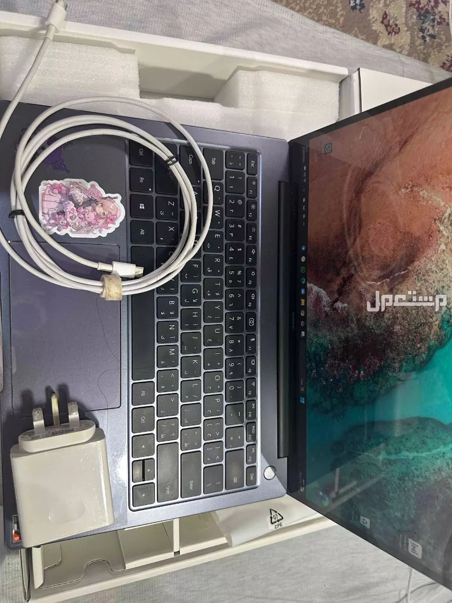 لابتوب هواوي 14 بوصة للشاشة كور أي 5 دقة 2K ماركة هواوي في جدة بسعر 1500 ريال سعودي