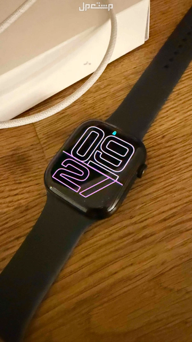 ساعة ابل واتش apple watch الإصدار العاشر مقاس 46 ملم شبه جديدة