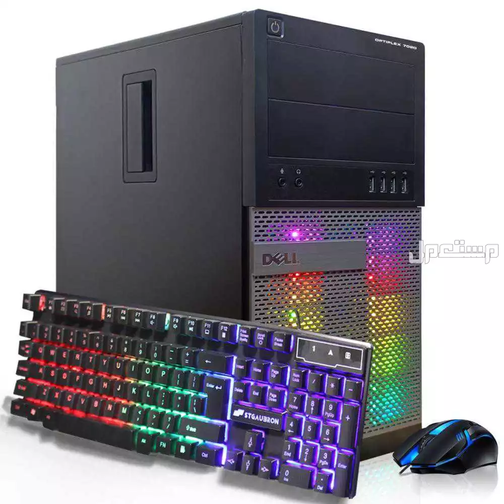 كمبيوتر مكتبي للألعاب Dell Optiplex  - معالج انتل كور Intel Core 4650-i7  بطاقة رسومات نيفيديا جيفورس GT 730 سعة 4 جيجابايت، أداء ممتاز لتشغيل الألعاب بجودة عالية.  وذاكرة وصول عشوائي (RAM) كمبيوتر مكتبي ديل للالعاب