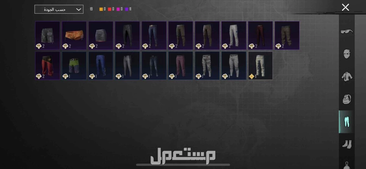 للبيع حساب ببجي كما هو موضح في الصور