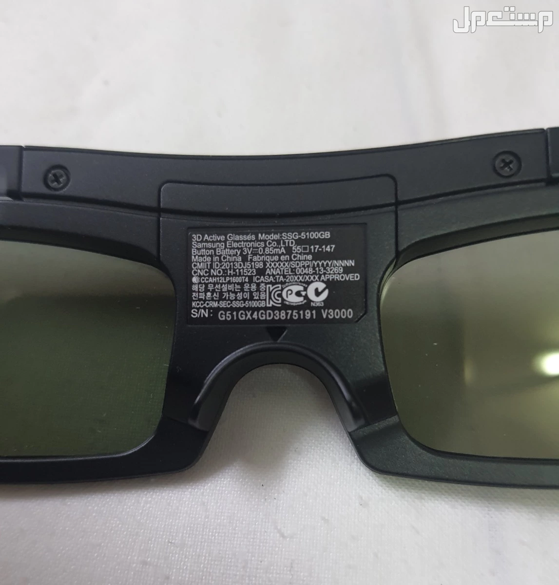سامسونج نظارة اكتيف ثلاثية الابعاد SSG-5100GB جديدة بكارتونه
