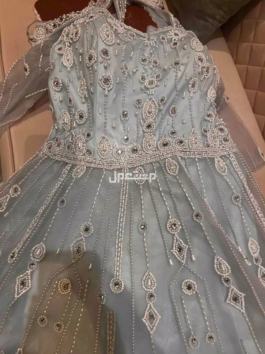 فستان سماوي جده الحمدانيه حي الفلاح السعر 500