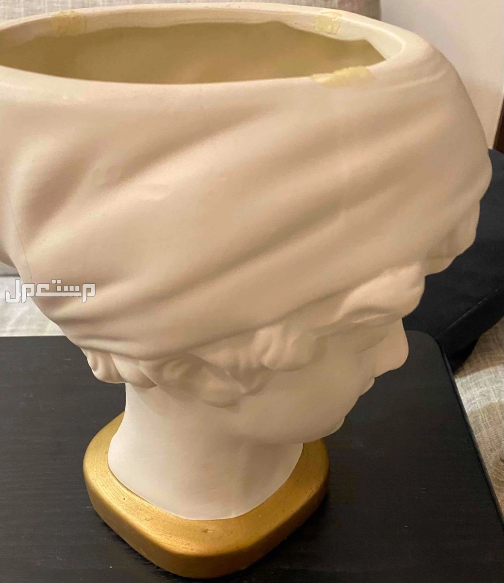 مزهرية فازة سيراميك على شكل وجه ceramic vase face shape