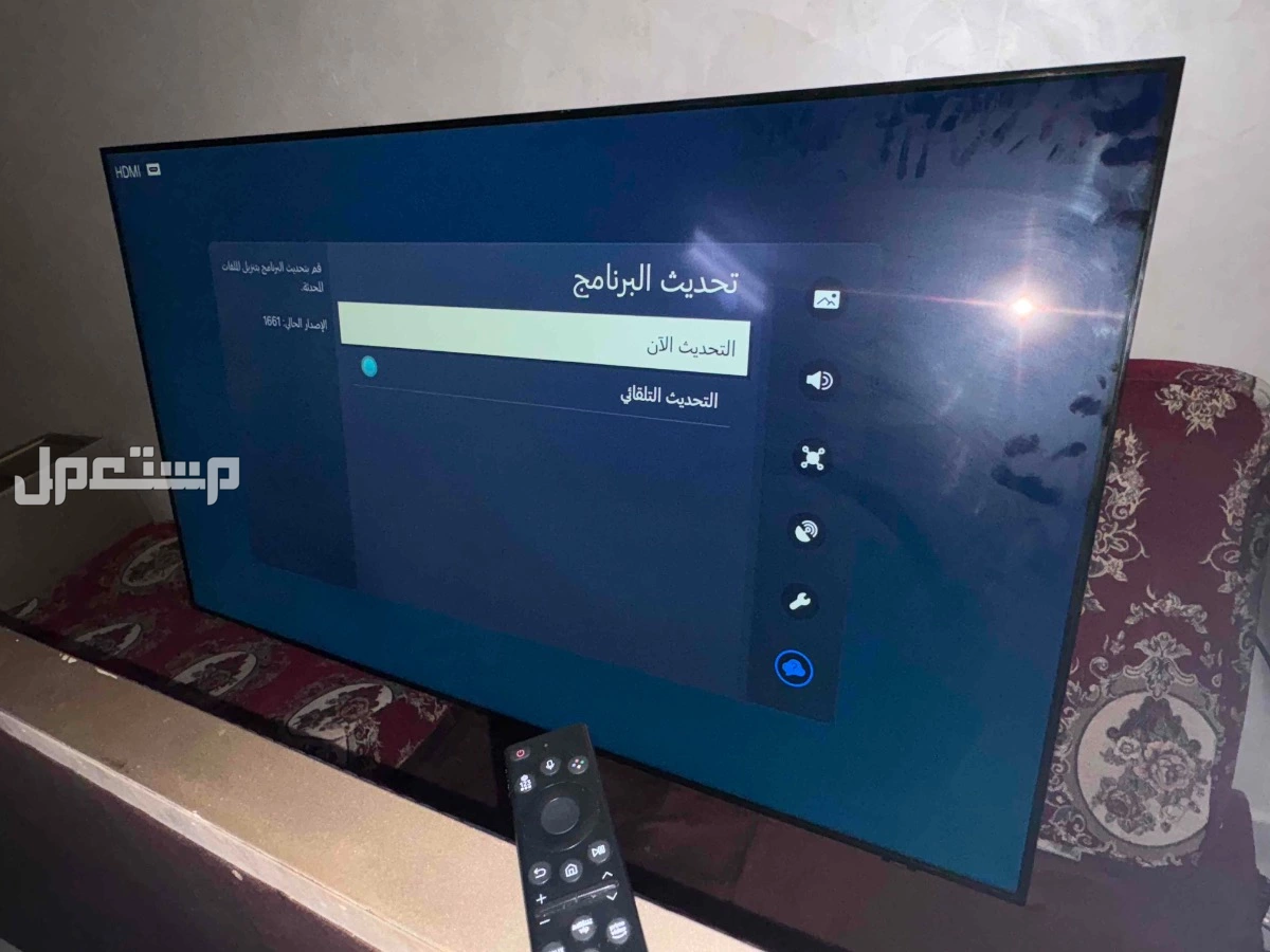للبيع تلفزيون سامسونج موديل 2022 السعر 4000