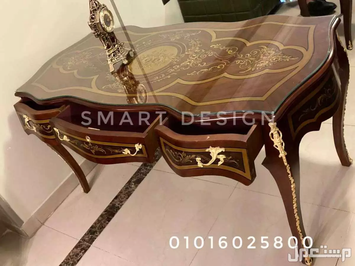 مكتب مدير خشب زان احمر مطعم بالنحاس/مكتب إداري كلاسيك/بايوه/وزاري/فرنساوي/روماني/اثاث مكتبي