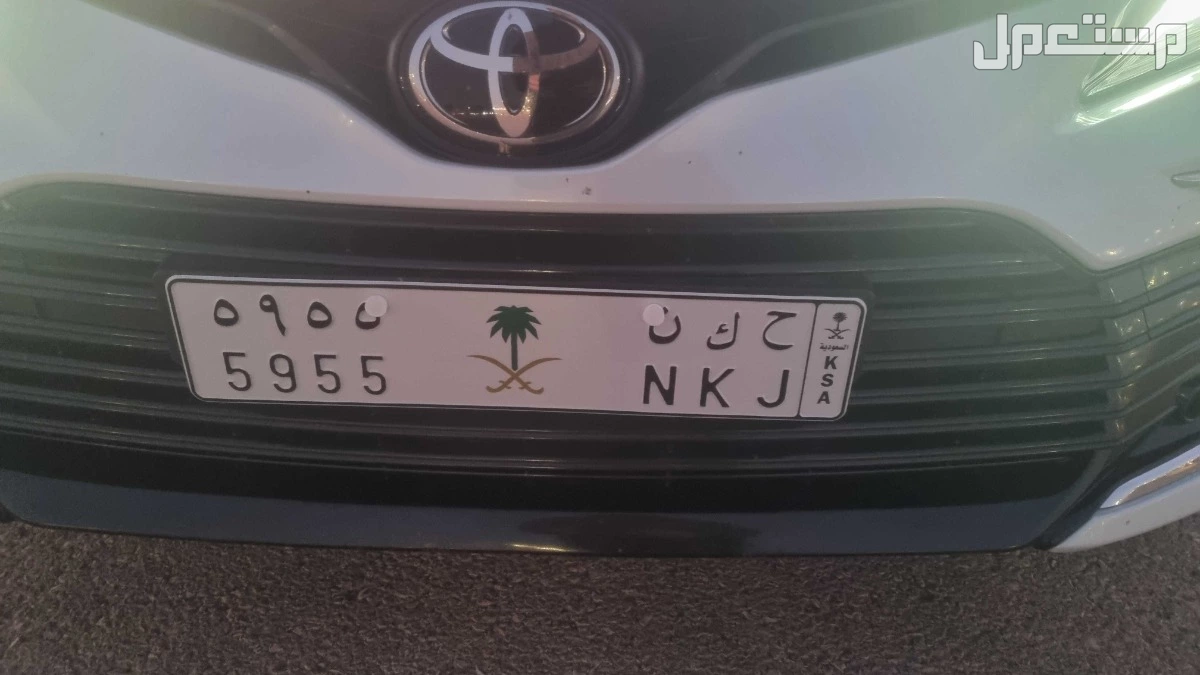 لوحة مميزة ح ك ن - 5955 - خصوصي في بريدة بسعر 1 ريال سعودي