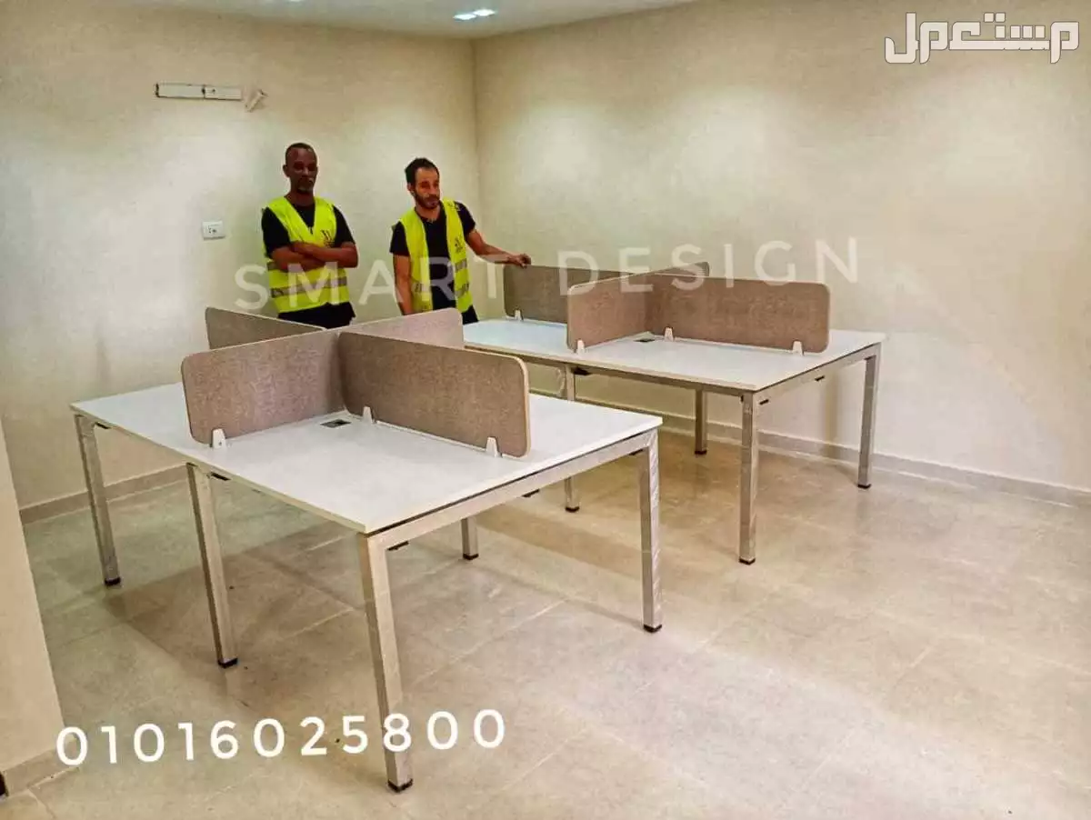 ورك استيشن -خلية عمل -بارتيشن -partition مكاتب موظفين مكتب -work stations-مجموعة مكاتب -اثاث مكتبي -وحدات عمل للمكاتب والشركات والكول سنتر   الخشب : mdf اسباني مستورد عالي الجودة