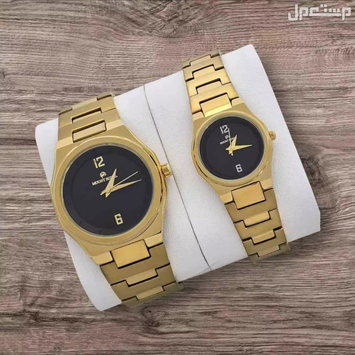 طقم ساعات مونت رويال رجالي ونسائي مع ضمان