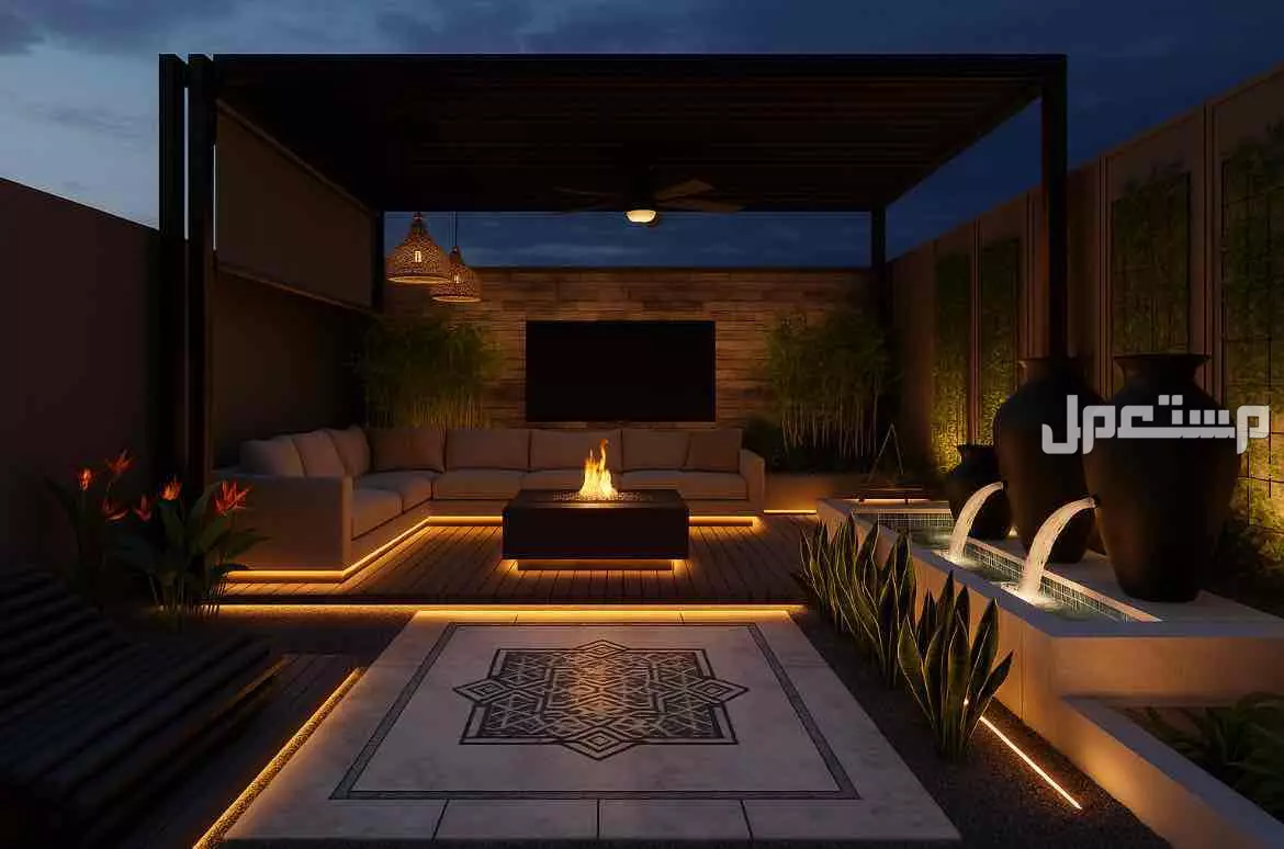 تصميم وتنفيذ حديقة المنزل  في الرياض