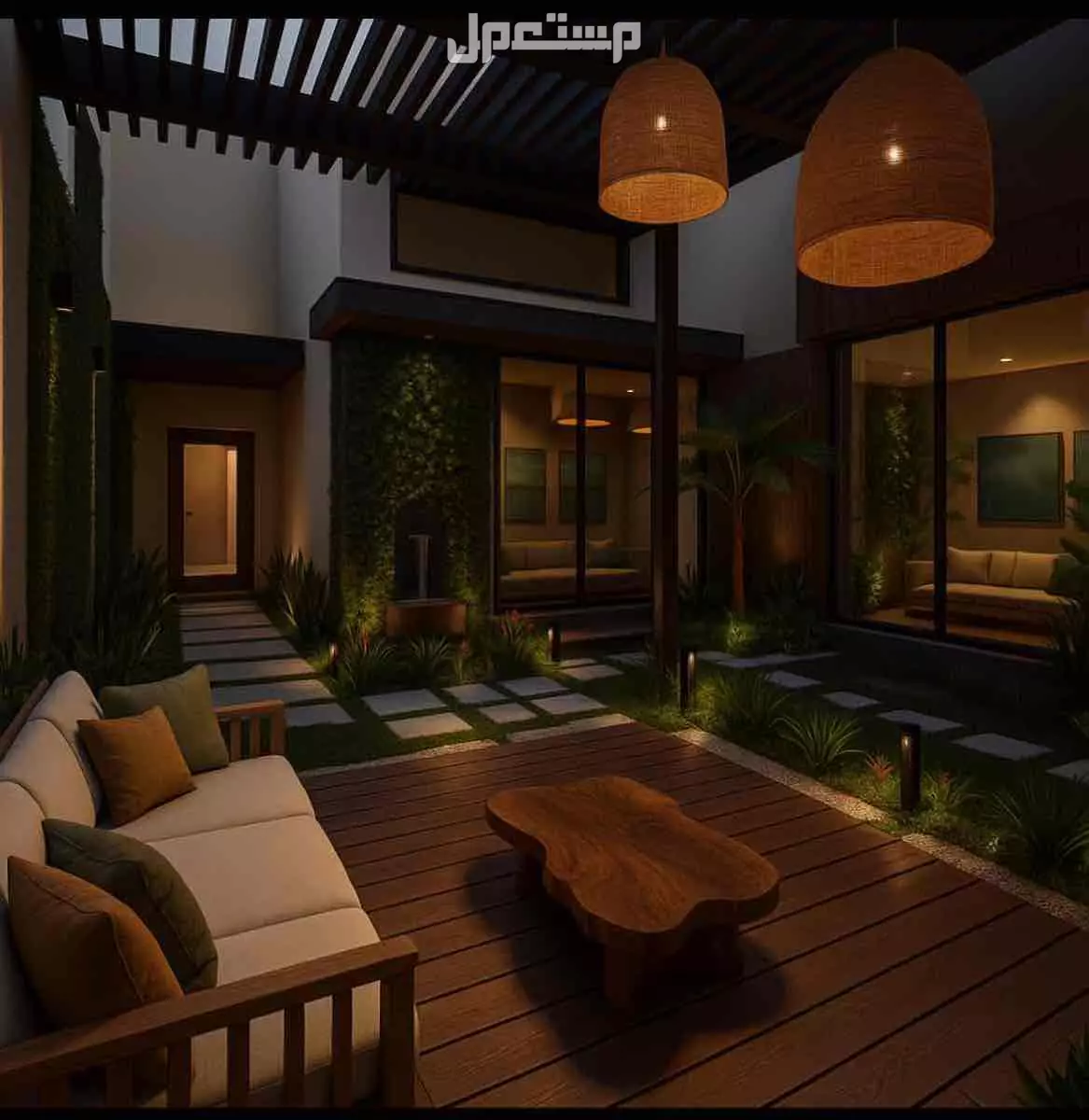 تصميم وتنفيذ حديقة المنزل  في الرياض