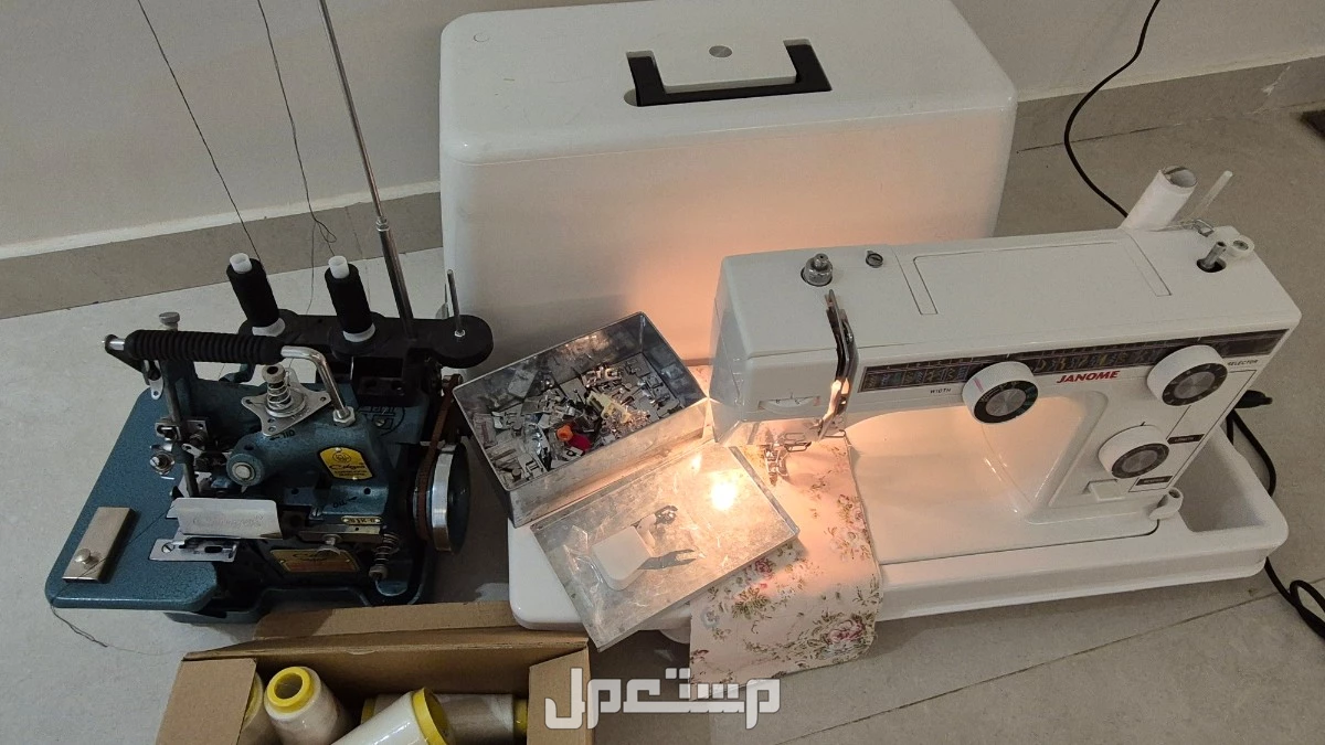ماكينة خياطه جانوم وماكينة سرفله هنديه