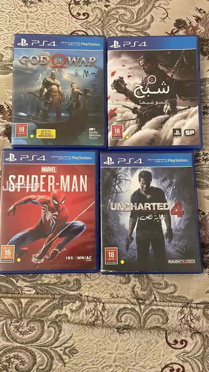 للبيع اشرطه سوني 4 و 5 مستعمل نظيف