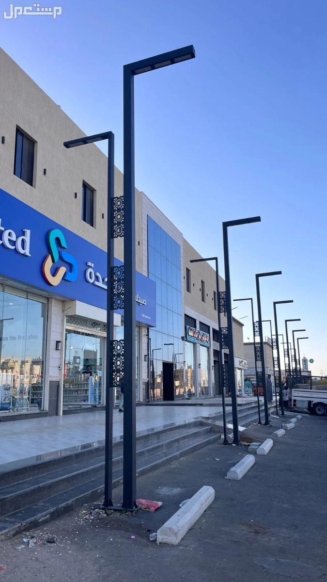 أعمدة إنارة ديكورية صناعة سعودية مودرن كلاسيك بولارد في جدة